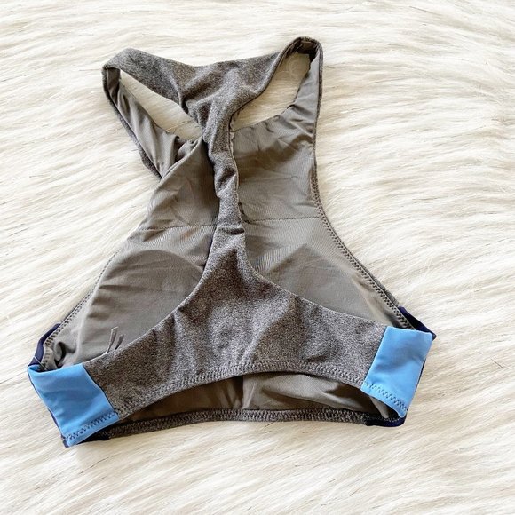 NEW Aerie High Neck Racerback Crop Bikini Swim Top - Picture 2 of 6